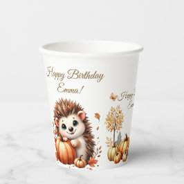 Pumpkin Wildblume Fall Wasserfarbe Geburtstag Pappbecher