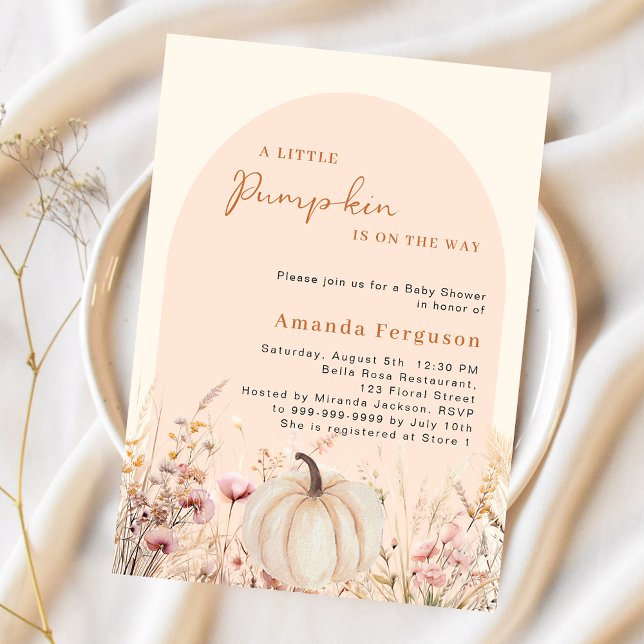 Pumpkin Wildblume rosa Bogen Budget Kinderdusche (Von Creator hochgeladen)