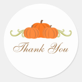 Pumpkin-Wirbel fallen Danke Stickers