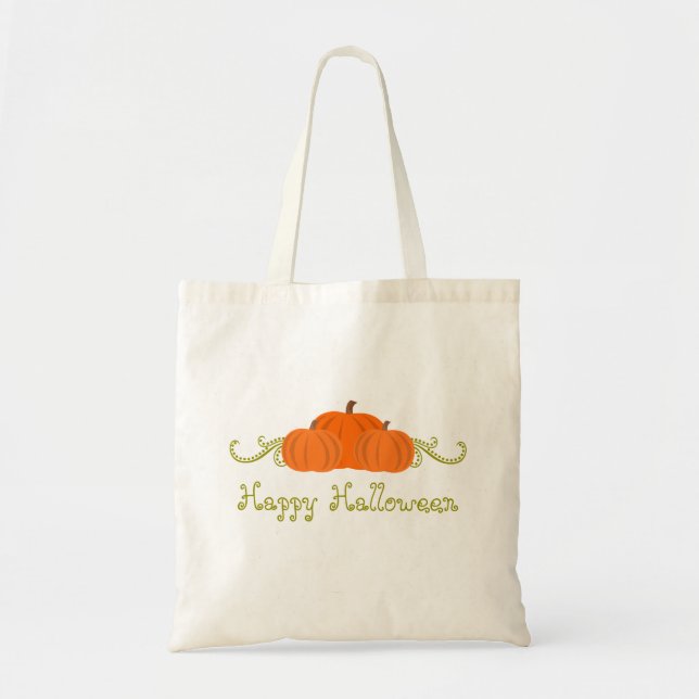 Pumpkin Wirbel Halloween Bag Tragetasche (Vorne)