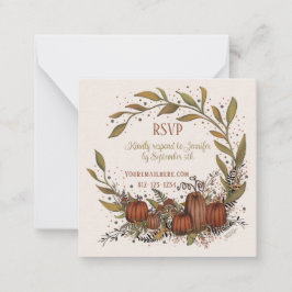 Pumpkin Wreath Inspirivity Wedumn uAwg Mitteilungskarte