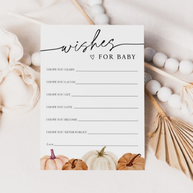 Pumpkin wünscht sich eine Babykarte Einladung (Von Creator hochgeladen)