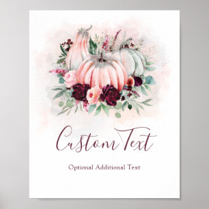 Pumpkin-Zeichen Poster