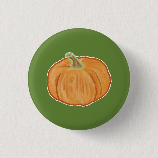 Pumpkin Zeichnend Button (Vorderseite)