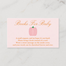 Pumpkinduschbücher für Baby Begleitkarte
