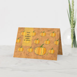 PumpkinPatch & BIG Pumpkin Erntedank Karte