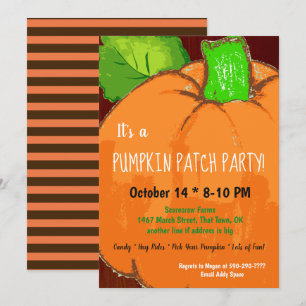 Pumpkinpflaster-Party Einladung