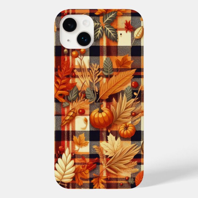 Pumpkins Ahorn Blätter Herbstplatten Case-Mate iPhone Hülle (Rückseite)