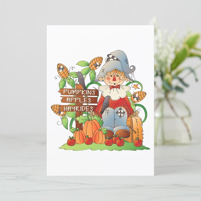 Pumpkins Apples Hayrides Einladung (Von Creator hochgeladen)