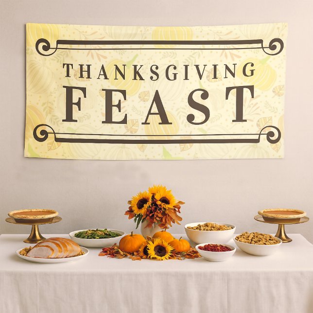 Pumpkins Autumn Fall Harvest Pattern Banner (Von Creator hochgeladen)