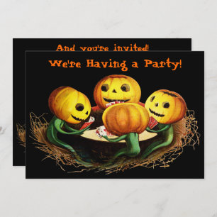 Pumpkins bei Cards Halloween-Party Einladung