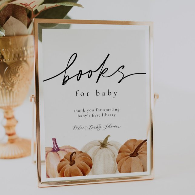 Pumpkins Bücher für Babysignatur Poster (Von Creator hochgeladen)