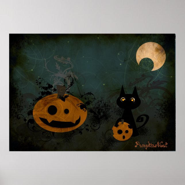Pumpkins&Cat Poster (Vorne)
