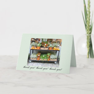 Pumpkins & Chinese Lanterns - Thank you card Dankeskarte