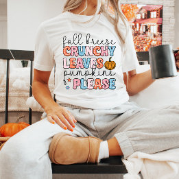 Pumpkins der Herbstsaison Verlasse Niedlichen Fall T-Shirt