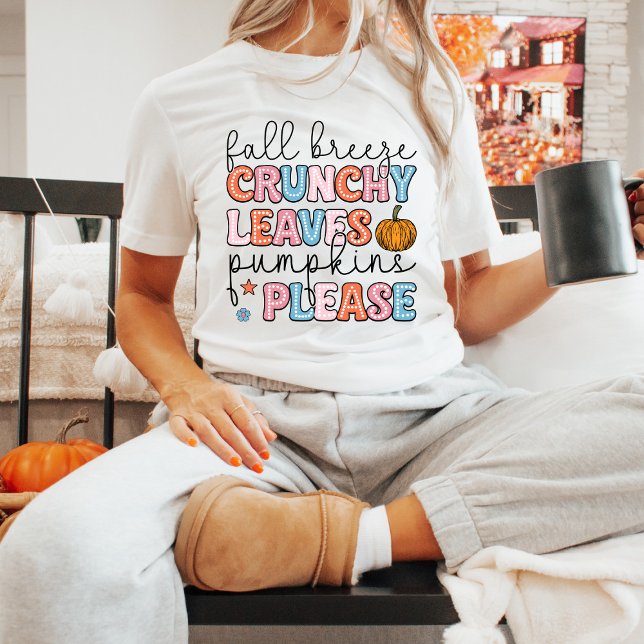 Pumpkins der Herbstsaison Verlasse Niedlichen Fall T-Shirt (Von Creator hochgeladen)