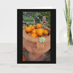 Pumpkins Fall greeting card Karte