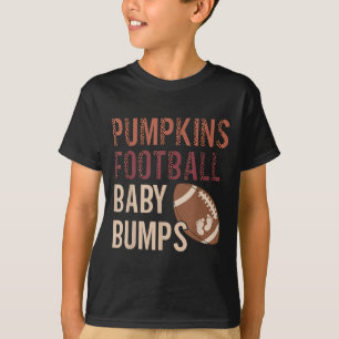Pumpkins Football Baby Bumps Schwangerschaft Thank T-Shirt