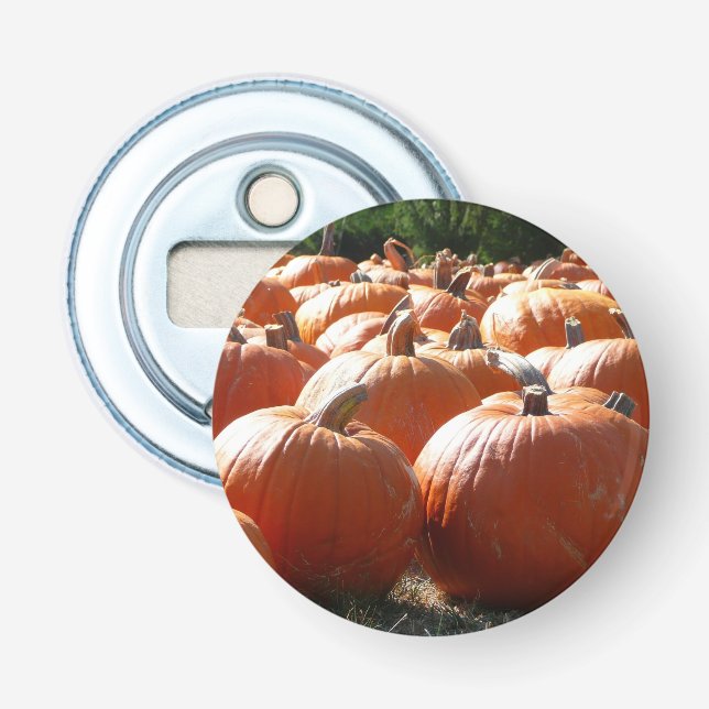 Pumpkins Foto für Herbst, Halloween oder Erntedank Flaschenöffner (Vorderseite)