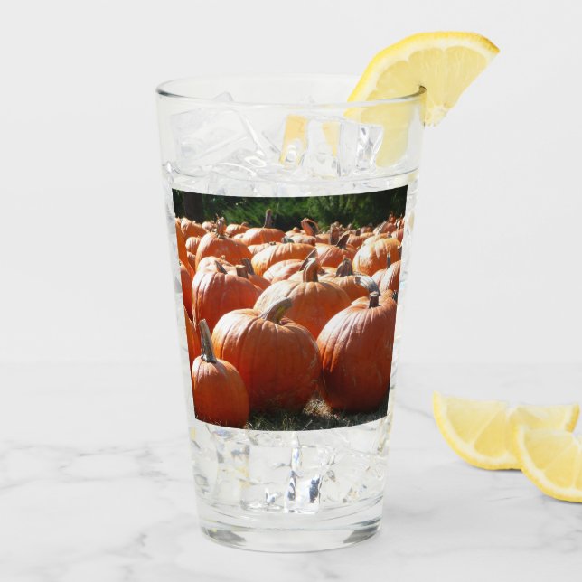 Pumpkins Foto für Herbst, Halloween oder Erntedank Glas (Rückseite Ice)