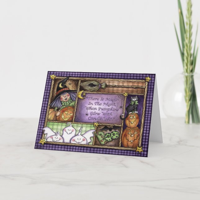 Pumpkins Glow - Grußkarte Karte (Vorderseite)