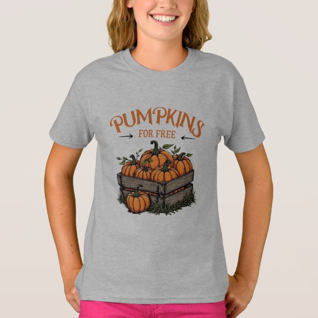 Pumpkins gratis - Herbstliebhaber T-Shirt (Vorderseite)