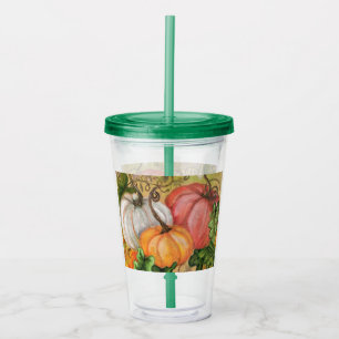 Pumpkins Halloween Acrylic Tumbler Acryltrinkbecher