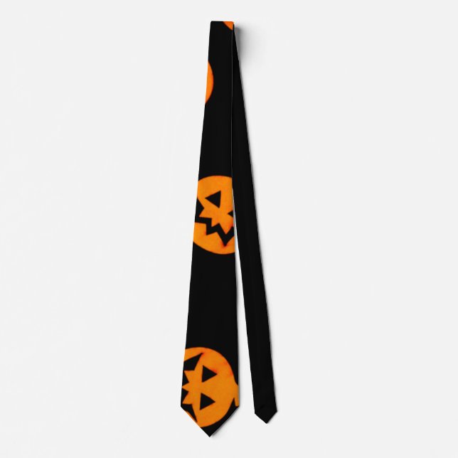 Pumpkins Halloween Neck Tie Krawatte (Vorderseite)