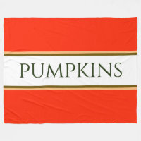 PUMPKINS Helle Herbst Orangenbraun weiße Streifen