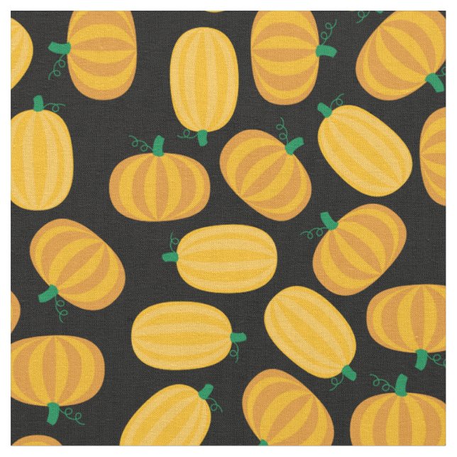 Pumpkins Herbst Halloween Stoff (Nahaufnahme)