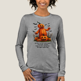 Pumpkins in Fledermäusen Saisonlandwirbeln Tri-Blend Shirt