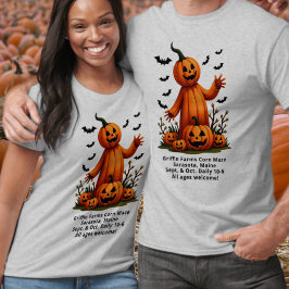 Pumpkins in Fledermäusen Saisonlandwirbeln Tri-Blend Shirt
