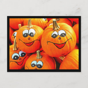 Pumpkins Kürbislaternen Halloween-Party Postkarte
