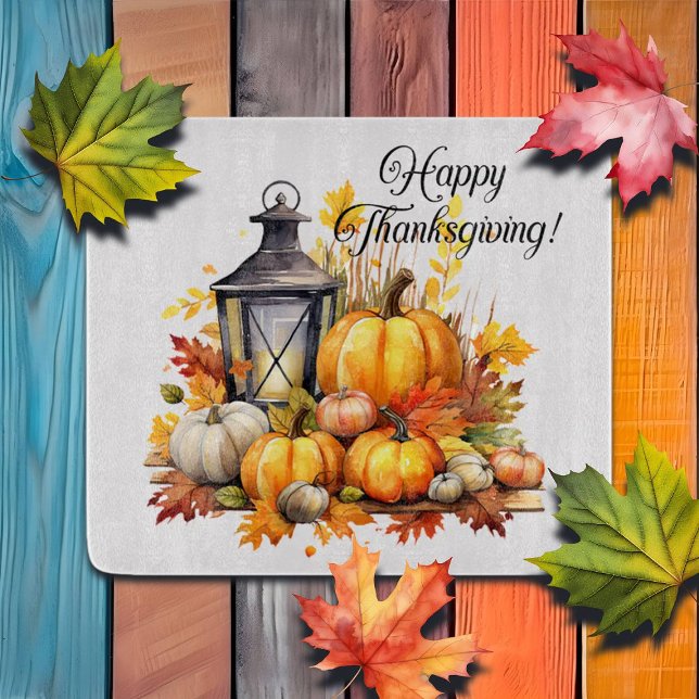 Pumpkins Maple Tree Blätter Lampe Erntedank Schneidebrett (Von Creator hochgeladen)