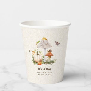 Pumpkins Mushroom Woodland Insekten Boy Baby Showe Pappbecher