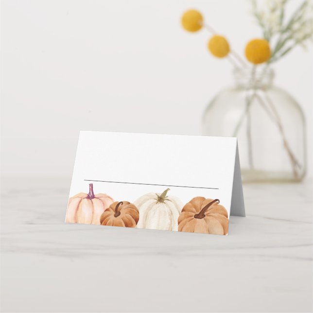 Pumpkins Name Platzkarten (Vorderseite)