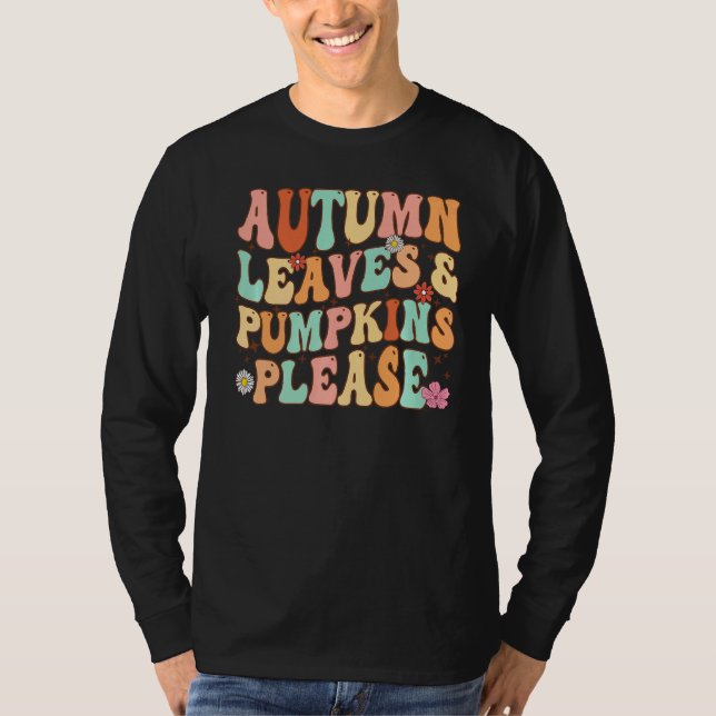 PUMPKINS & PUMPKINS BITTE Funny Fall Saison T-Shirt (Vorderseite)