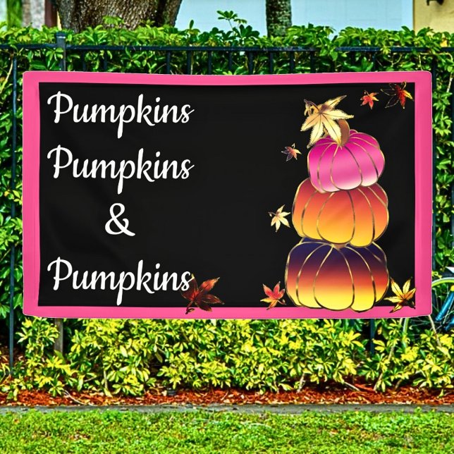 Pumpkins & Pumpkins Gradient, Gold & Foil Texture Banner (Von Creator hochgeladen)