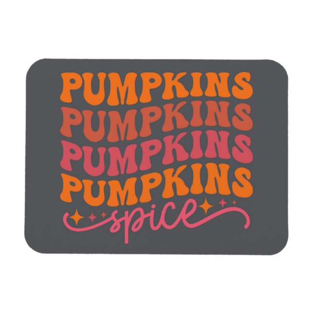 Pumpkins Pumpkins Pumpkins Pumpkins Gewürze Magnet (Horizontal)