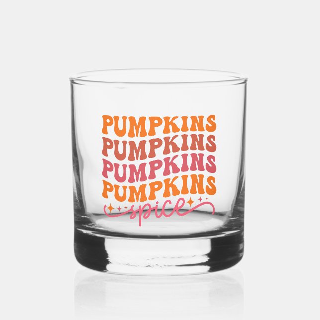 Pumpkins Pumpkins Pumpkins Pumpkins Gewürze Whiskyglas (Vorderseite)