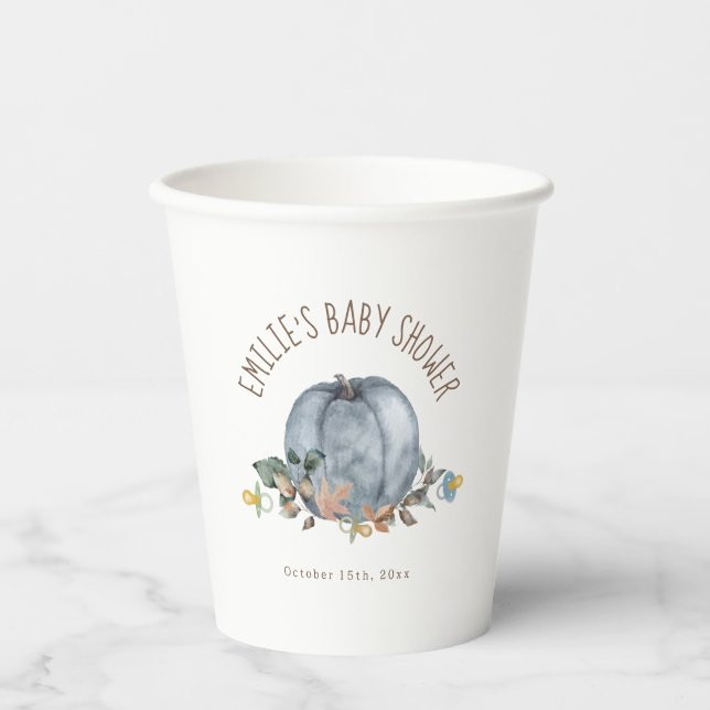 Pumpkins & Schnullers Kinderdusche Pappbecher (Vorderseite)