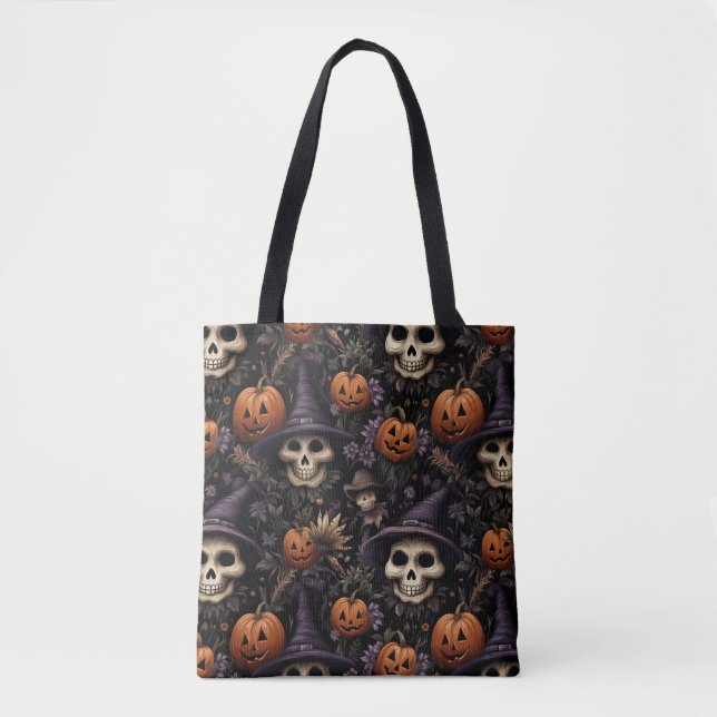 Pumpkins Skulls Blume Halloween (Vorderseite)