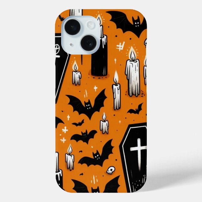 Pumpkins & Skulls Case-Mate iPhone Case (Rückseite)