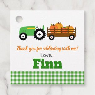Pumpkins Truck Pumpkin Patch - Grüner Traktor Geschenkanhänger