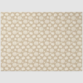 Pumpkins und Blätter Seidenpapier