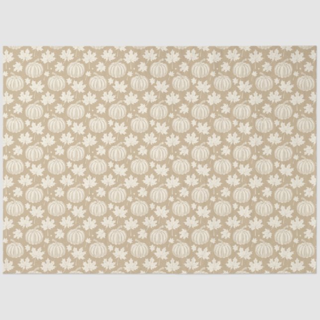 Pumpkins und Blätter Seidenpapier (Vorderseite)