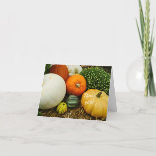 Pumpkins und Gourmets Danke Karte