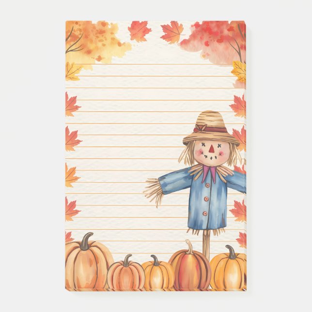 Pumpkins und Patchwork Post-it Klebezettel (Vorderseite)