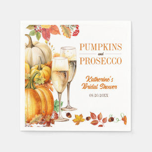 Pumpkins und Prosecco Bridal Polterabend Serviette