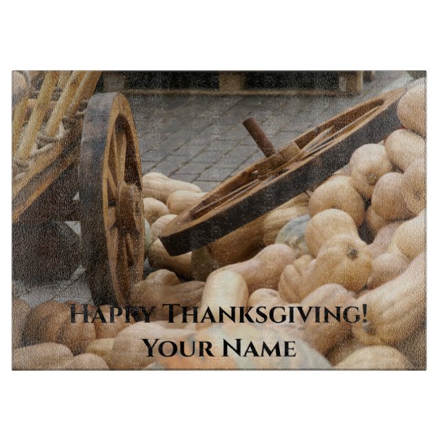 Pumpkins und Räder Schneidebrett (Vorderseite)